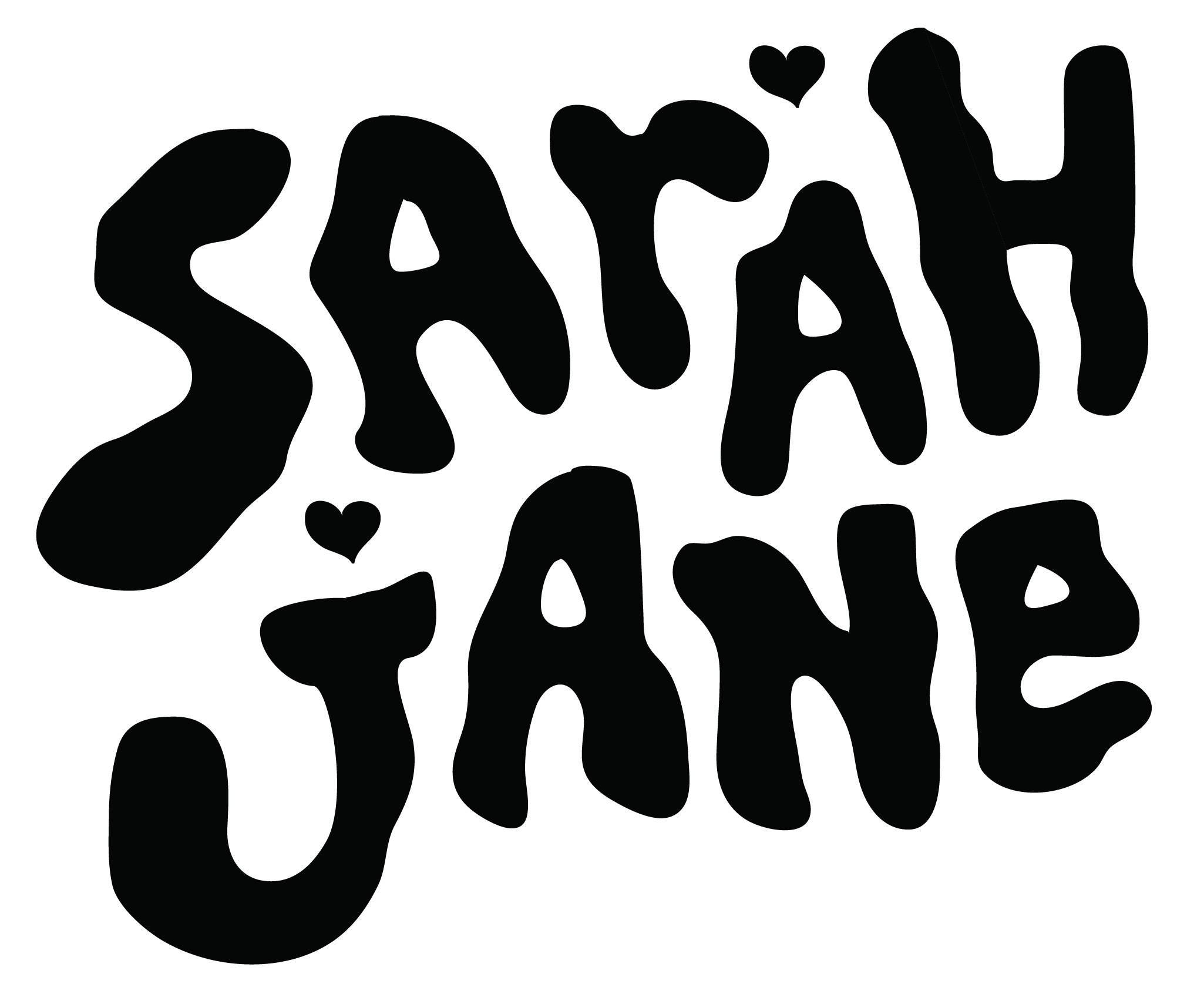 Sarah Jane Music Band Logo Black